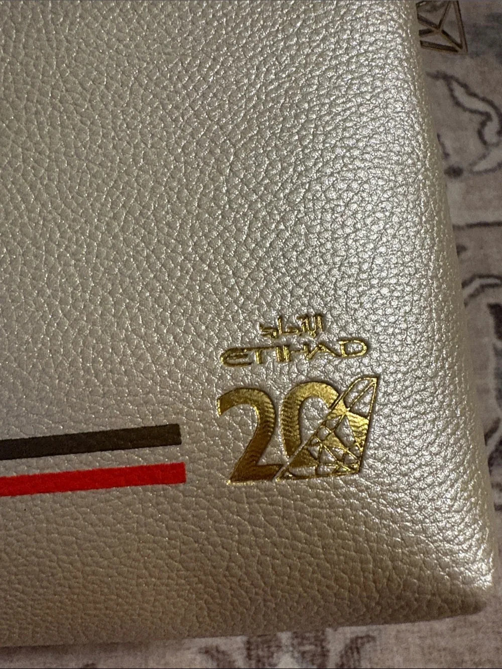 Etihad Airways 20th Anniversary limited edition amenity bag